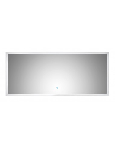Spejl med touch 34W LED lampe H60 x B140 cm