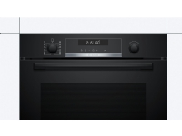 Bosch Serie | 6 HBA578BB0 - Ovn - til indbygning - niche - bredde: 56 cm - dybde: 55 cm - højde: 58.5 cm - med selv-rengøring - Klasse A - sort
