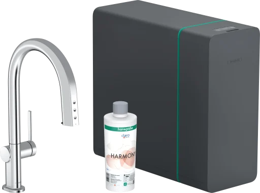 Hansgrohe Aqittura M91 Soda køkkenarmatur, udtrækstud, krom