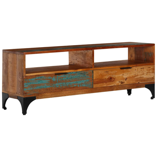 vidaXL tv-skab 118x35x45 cm massivt genbrugstræ