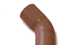 Plastmo bøjning 45° Brun 75 - Plastmo
