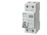 SIEMENS Kombiafbryder C 16A, 1 polet + nul C-karakteristik 6kA kortslutningsbrydeevne 300mA udløsestrøm, 230V AC, 36 mm bred