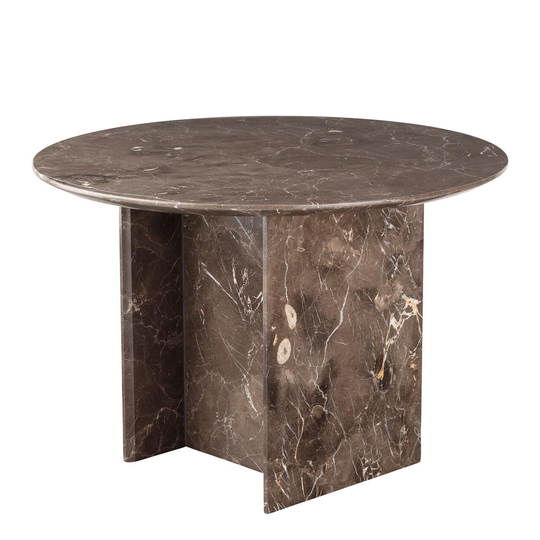 GALILEO rundt marmor sofabord Ø65 cm (BRUN, ONESIZE)