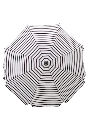 Oktogon Parasol 180cm - Sort/Hvid