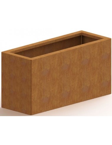 Texas højbed uden bund H60 x B80 x D30 cm i corten stål