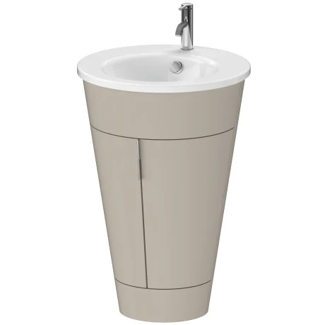 Duravit Starck gulvstående vaskeskab, mat taupe satin