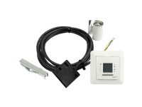 Devidry Pro Kit bestående af: Termostat, Gulvsensor, Devidry værktøj og alu tape.