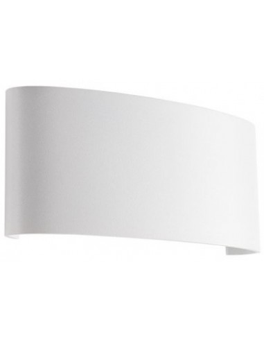 FABO Up-Down Væglampe i aluminium og glas B17 cm 1 x 6W SMD LED - Mat hvid