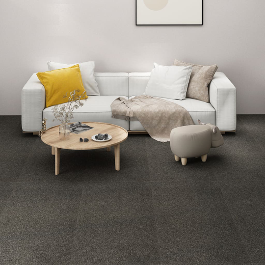 vidaXL tæppefliser 16 stk. 25x100 cm 4 m² antracitgrå