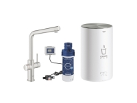 GROHE Red Duo, Standard, Stål, Dørgreb, Enkelt, Type L, Keramisk -