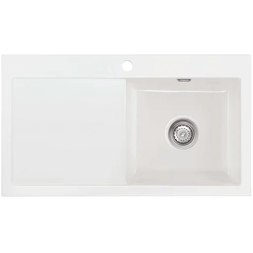 Lavabo Mera 90 køkkenvask 90x51 cm, hvid keramik