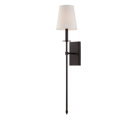 Monroe 1 Væglampe H85 cm - Antik bronze/Hvid