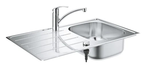 Grohe K500 køkkenvask 86x50 cm, Eurosmart køkkenarmatur, krom