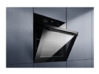 Electrolux SteamBake 600 EOD6P71Z - Ovn - til indbygning - niche - bredde: 56 cm - dybde: 55 cm - højde: 60 cm - med selv-rengøring - Klasse A+ - sort