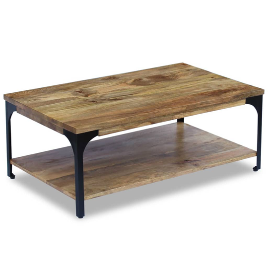 vidaXL sofabord mangotræ 100x60x38 cm