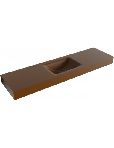 CLOUD væghængt håndvask 170 x 46 cm Solid surface - Rust