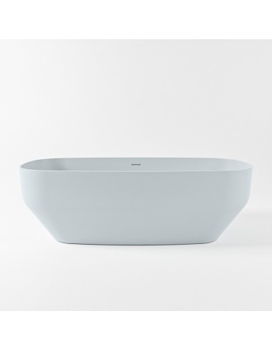STONE fritstående badekar 170 x 75 cm Solid surface - Babyblå