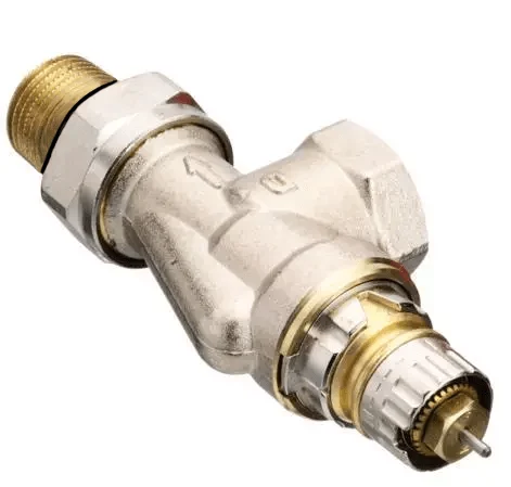 Jaga Radiatorventil 1/2", omvendt vinkelløb (Anvendes til 2-strengsanlæg) til Danfoss RAN termostater