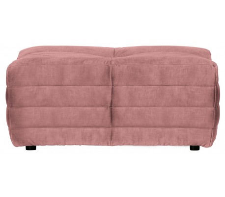 Moderne puf i velour 95 x 55 cm - Rosa