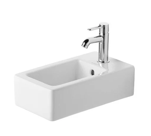 Duravit Vero håndvask m/WonderGliss, hanehul & overløb 25 cm