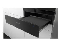 Siemens iQ500 BI510CNR0 - Varmeskuffe - til indbygning - niche - bredde: 56 cm - dybde: 55 cm - højde: 14 cm - sort/rustfrit stål