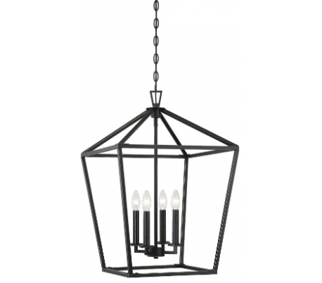 Townsend 4 Foyer Lysekrone 43 x 43 cm - Antik bronze