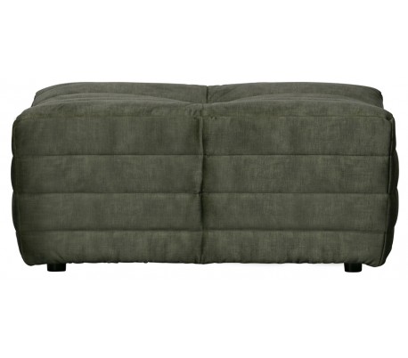 Moderne puf i velour 95 x 55 cm - Grøn