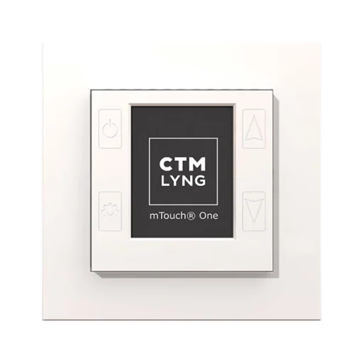 mTouch One, 1P, Termostat og regulator, hvid (RAL9003)