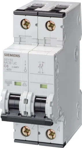 Automatsikring DC C 16A, 2P, 10kA, 5SY5216-7