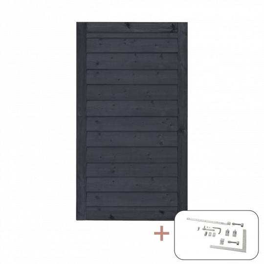 Plus PLUS Klink Enkeltlåge inkl. beslag - 100x163 cm vendbar - 177840-15