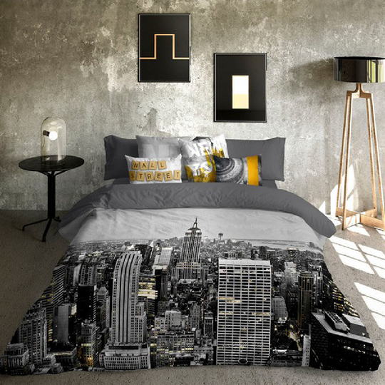 Nordisk cover Naturals Wall Street UK dobbeltseng (220 x 220 cm)