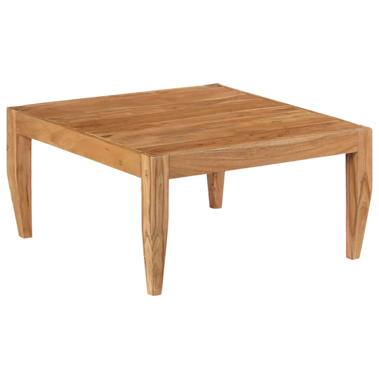 vidaXL sofabord i massivt akacietræ 80 x 80 x 41 cm brun