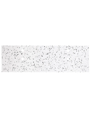 Marcel topplade med afløbshuller 150 x 45 cm terrazzo - Hvid