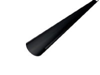 Prefa tagrende 0,7x280mm - Lgd a 3 mrt. 1/2- rund. sort RAL9005, P10