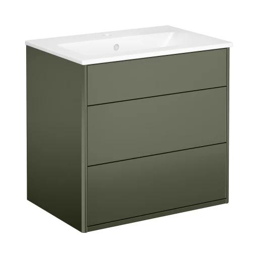 Gustavsberg Graphic møbelpakke 60x41 cm m/2 skuffer, grøn