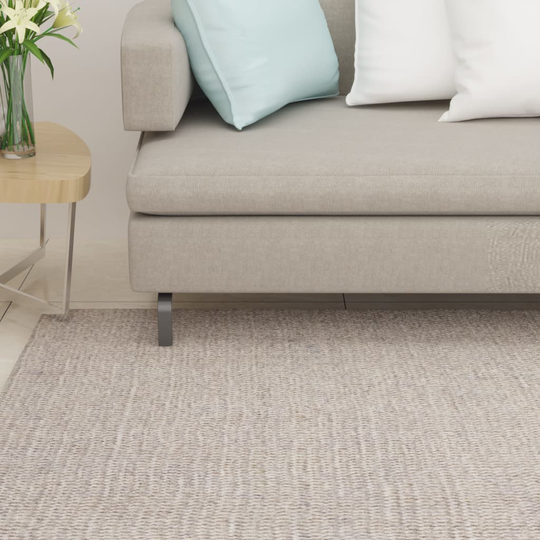 vidaXL gulvtæppe 80x350 cm naturlig sisal sandfarvet