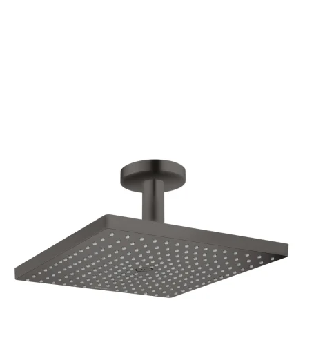 Hansgrohe Raindance E 1jet hovedbruser inkl. loftbefæstigelse 100 mm, børstet sort krom