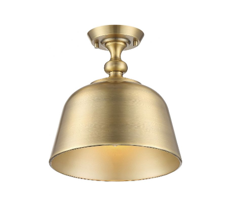 Berg 1 Semi-Flush Plafond Ø30 cm - Varm messing