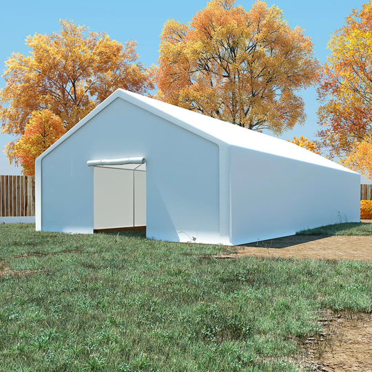 vidaXL opbevaringstelt PE 6x12 m hvid