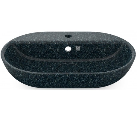 Woodio håndvask 60 x 40 cm ECO - Arktisk blå