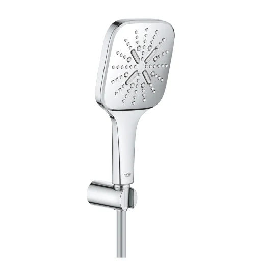 Grohe Rainshower SmartActive 130 Cube vægholdersæt m/EcoJoy, krom
