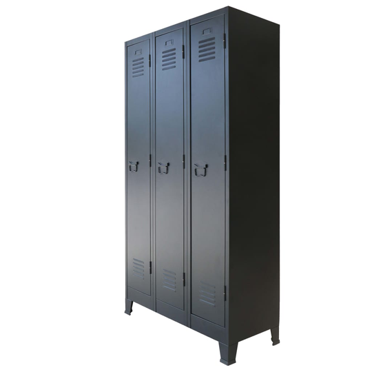 vidaXL metalskab industriel stil 90 x 45 x 180 cm