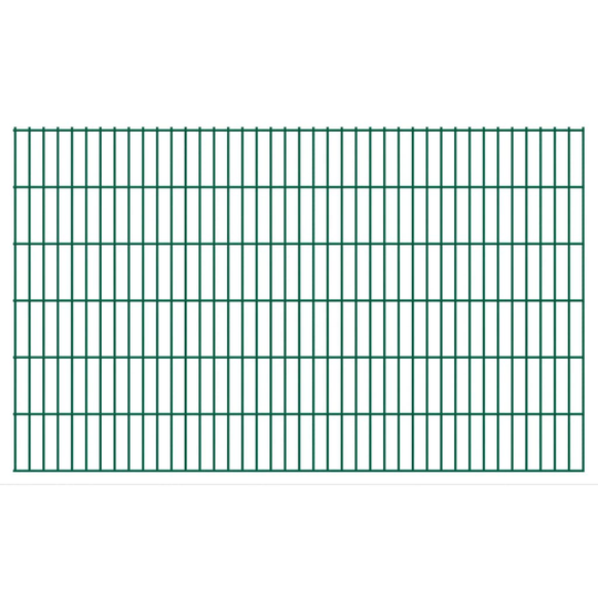 vidaXL havehegnspaneler 2D 2,008x1,23 m 6 m (total længde) grøn