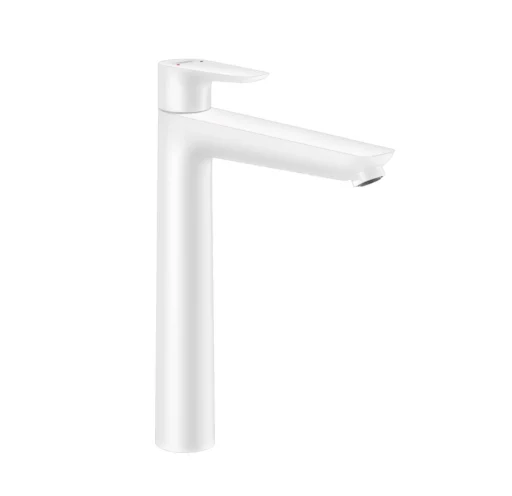 Hansgrohe Talis E 1-grebs håndvaskarmatur 240 u/bundventil, mat hvid