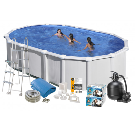 Swim & Fun Pool Basic 132 730x375 cm Hvid - 2724
