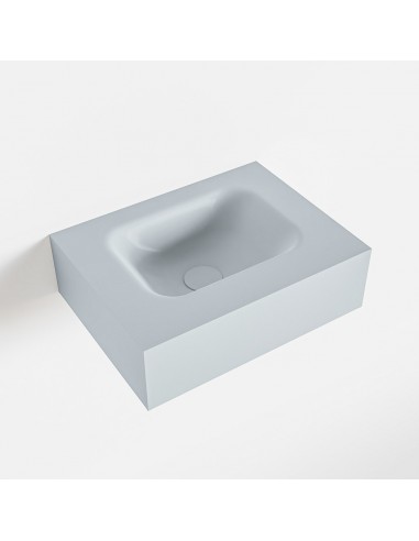 LEX væghængt håndvask 40 x 30 cm Solid surface - Babyblå