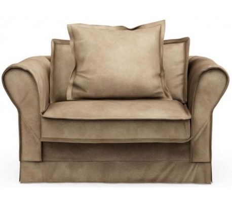 Carlton Lænestol i velour B120 cm - Gylden beige