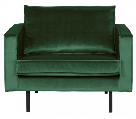 Rodeo Lænestol i velour B105 cm - Grøn