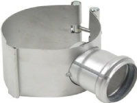 Blücher Indskæringsmanchet - RF syrefast stål 110 X 50mm stikmf