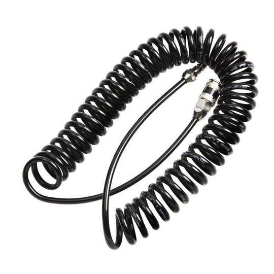 KGK Trykluft-spiralslange 7,5m.ny Udgave M/kobl.& Nippel 9,5x6,5 Mm (Gruppe 2)
